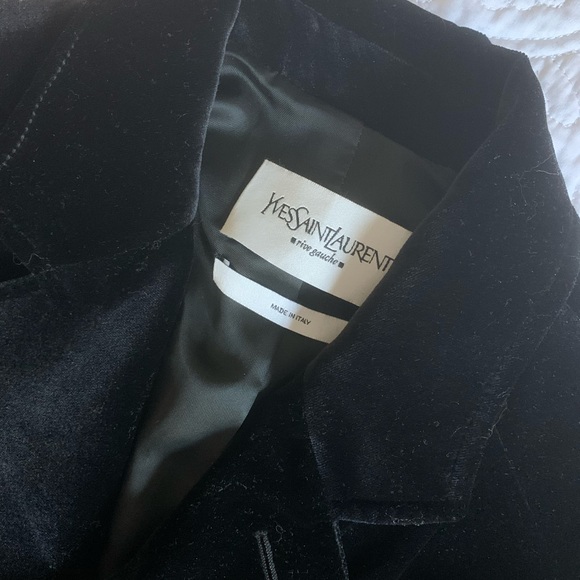 Yves Saint Laurent Blazer Velvet Vintage - Picture 2 of 6